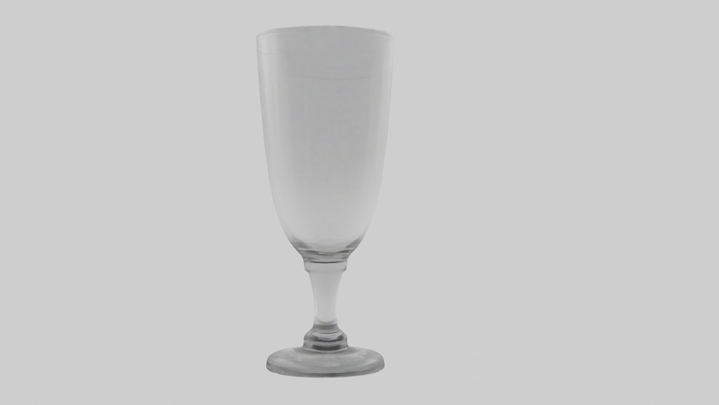 3D model Drinking glass model VR / AR / low-poly