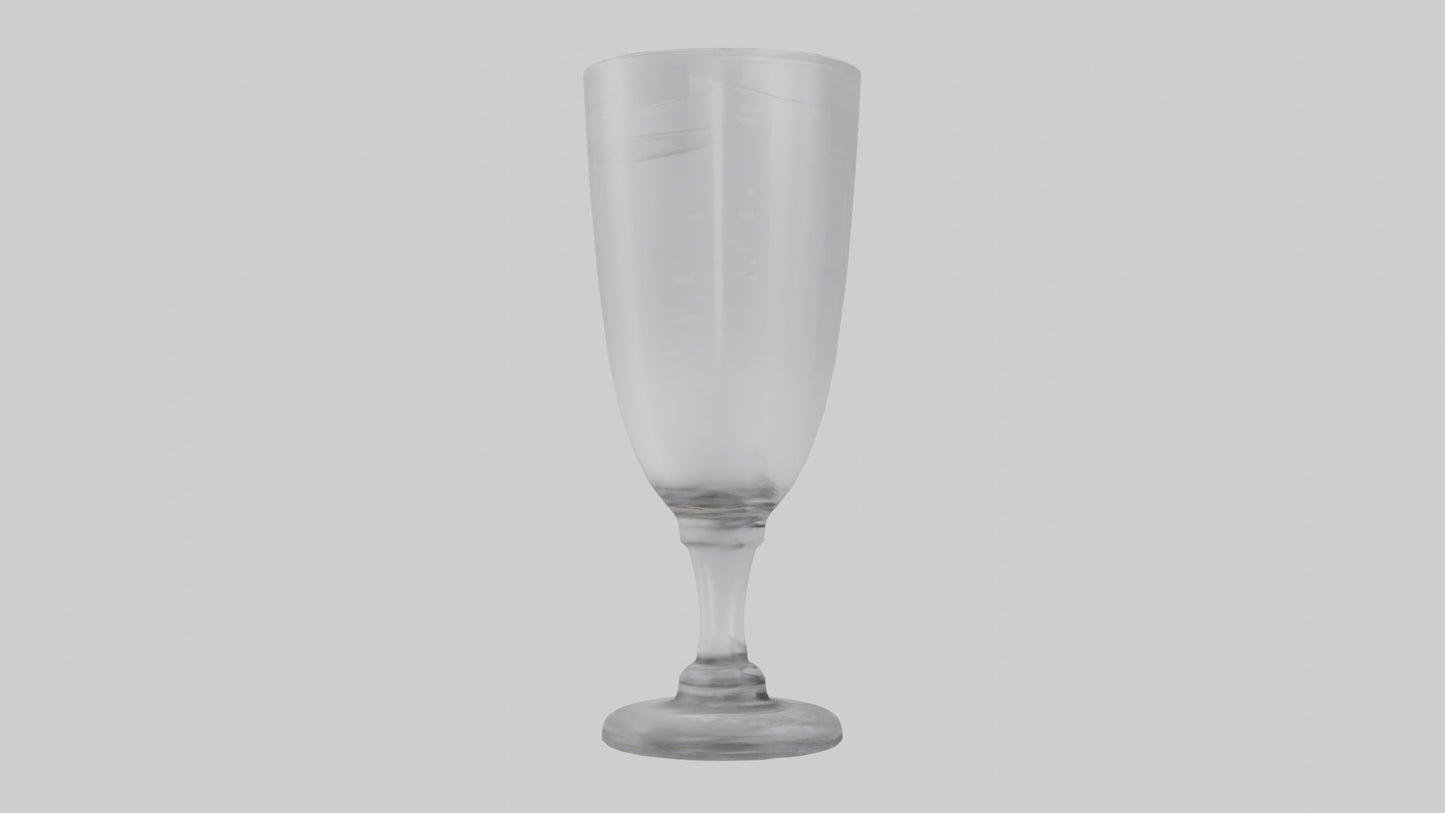 3D model Drinking glass model VR / AR / low-poly