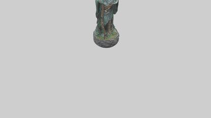 Druids Call statue model 3D model