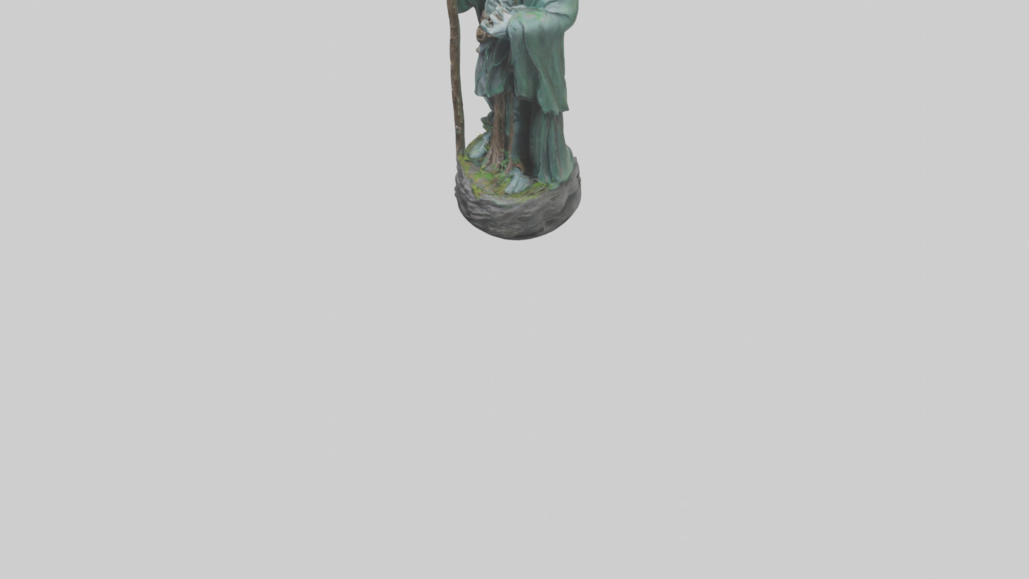Druids Call statue model 3D model