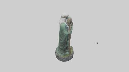Druids Call statue model 3D model