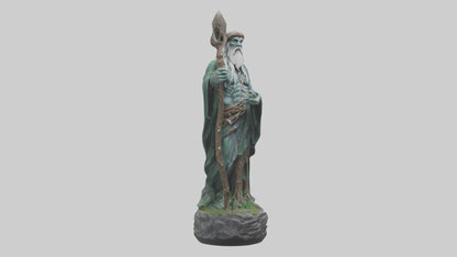 Druids Call statue model 3D model