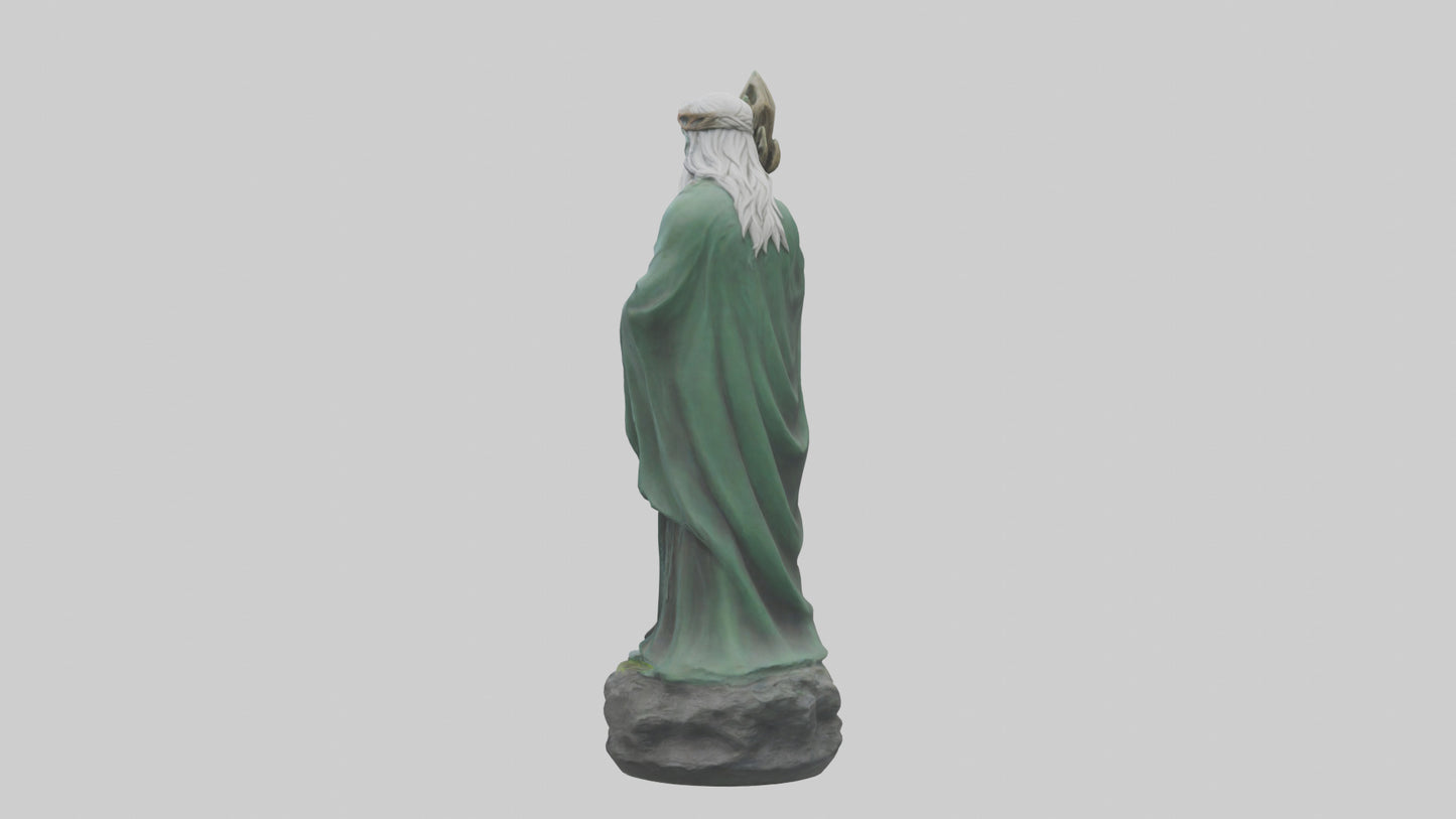 Druids Call statue model 3D model
