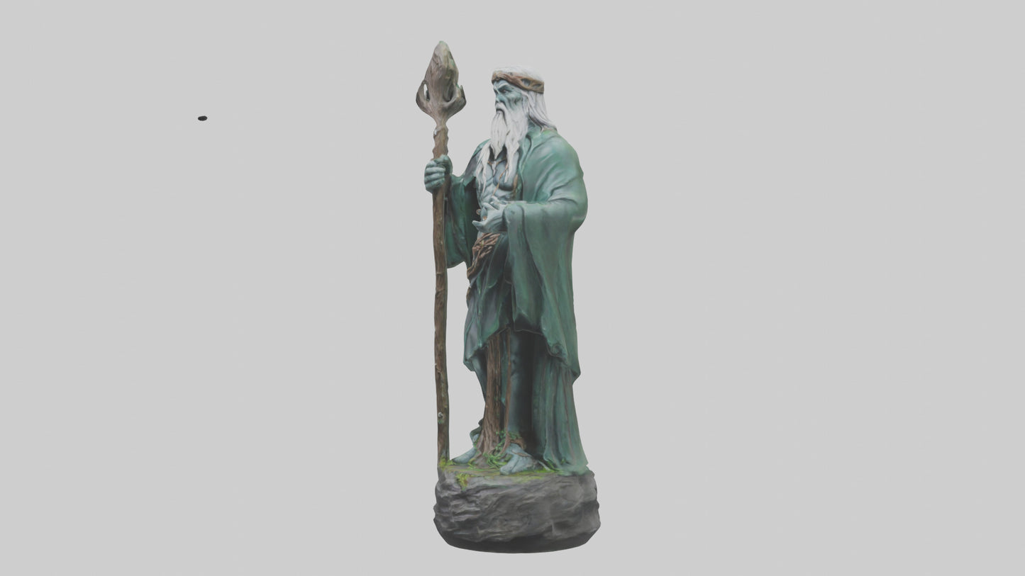Druids Call statue model 3D model