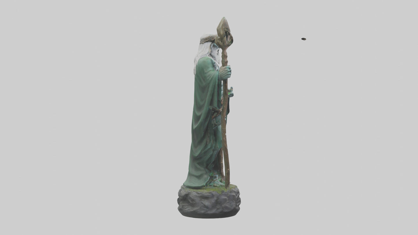 Druids Call statue model 3D model