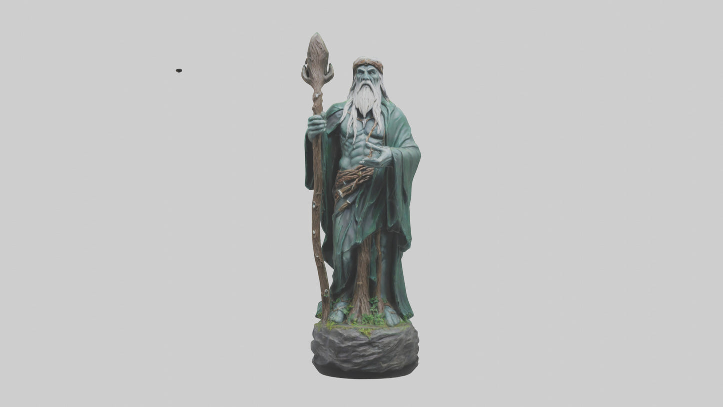 Druids Call statue model 3D model