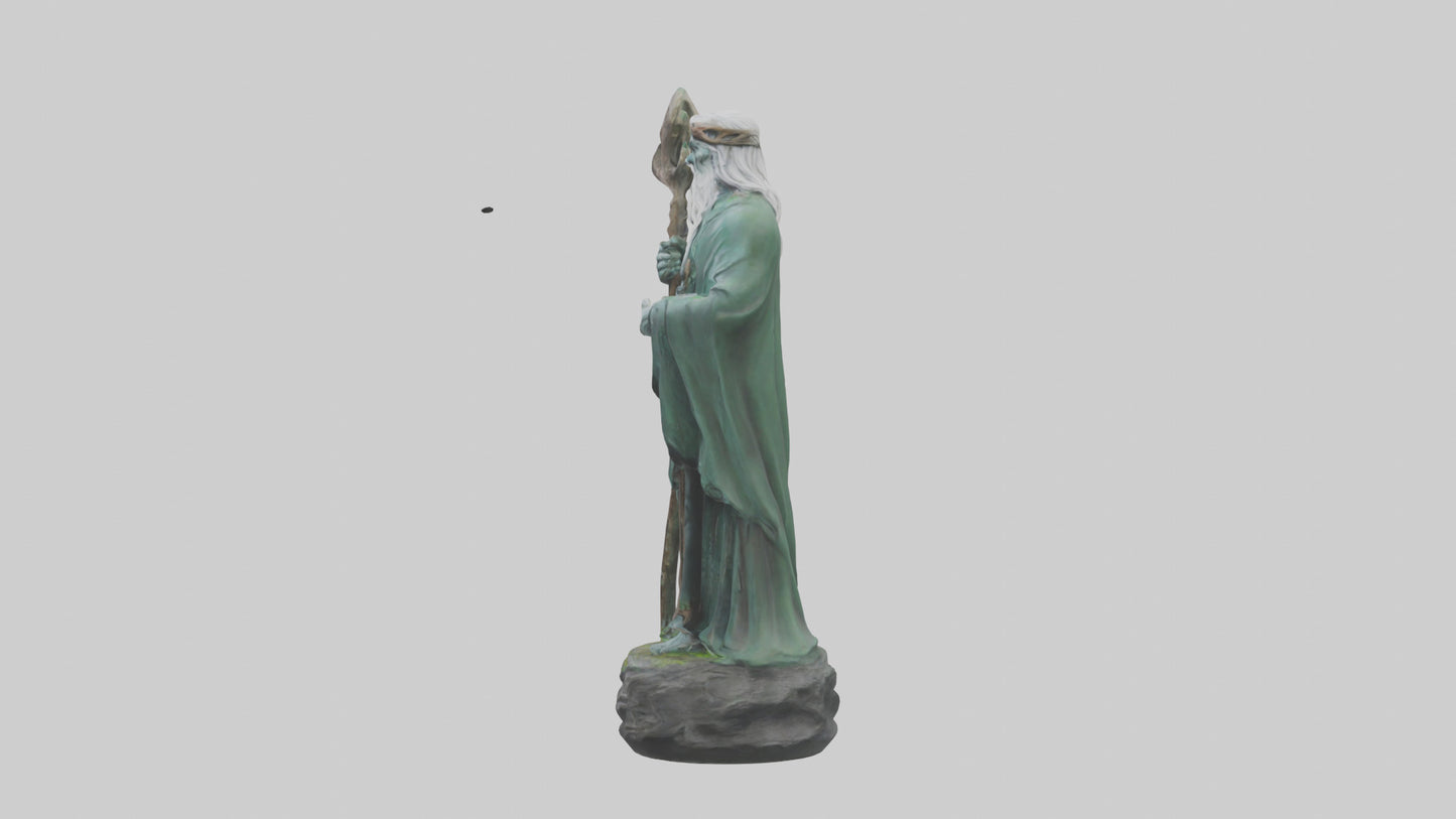 Druids Call statue model 3D model
