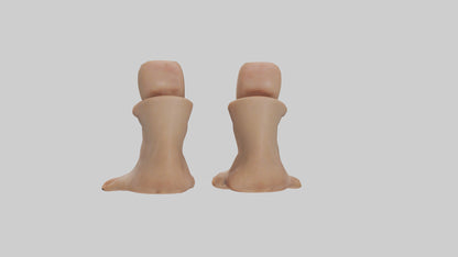 Duck Feet Model VR / AR / low-poly