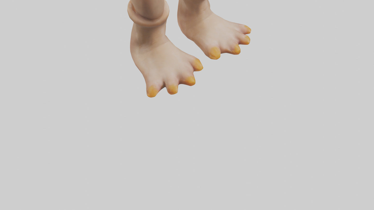 Duck Feet Model VR / AR / low-poly