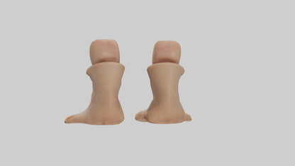 Duck Feet Model VR / AR / low-poly