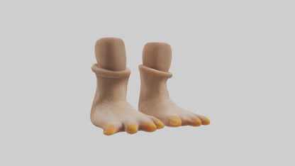 Duck Feet Model VR / AR / low-poly