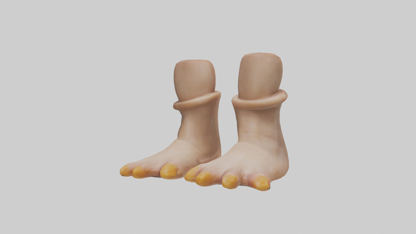 Duck Feet Model VR / AR / low-poly