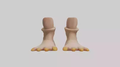 Duck Feet Model VR / AR / low-poly
