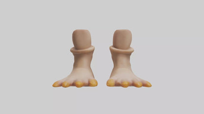 Duck Feet Model VR / AR / low-poly