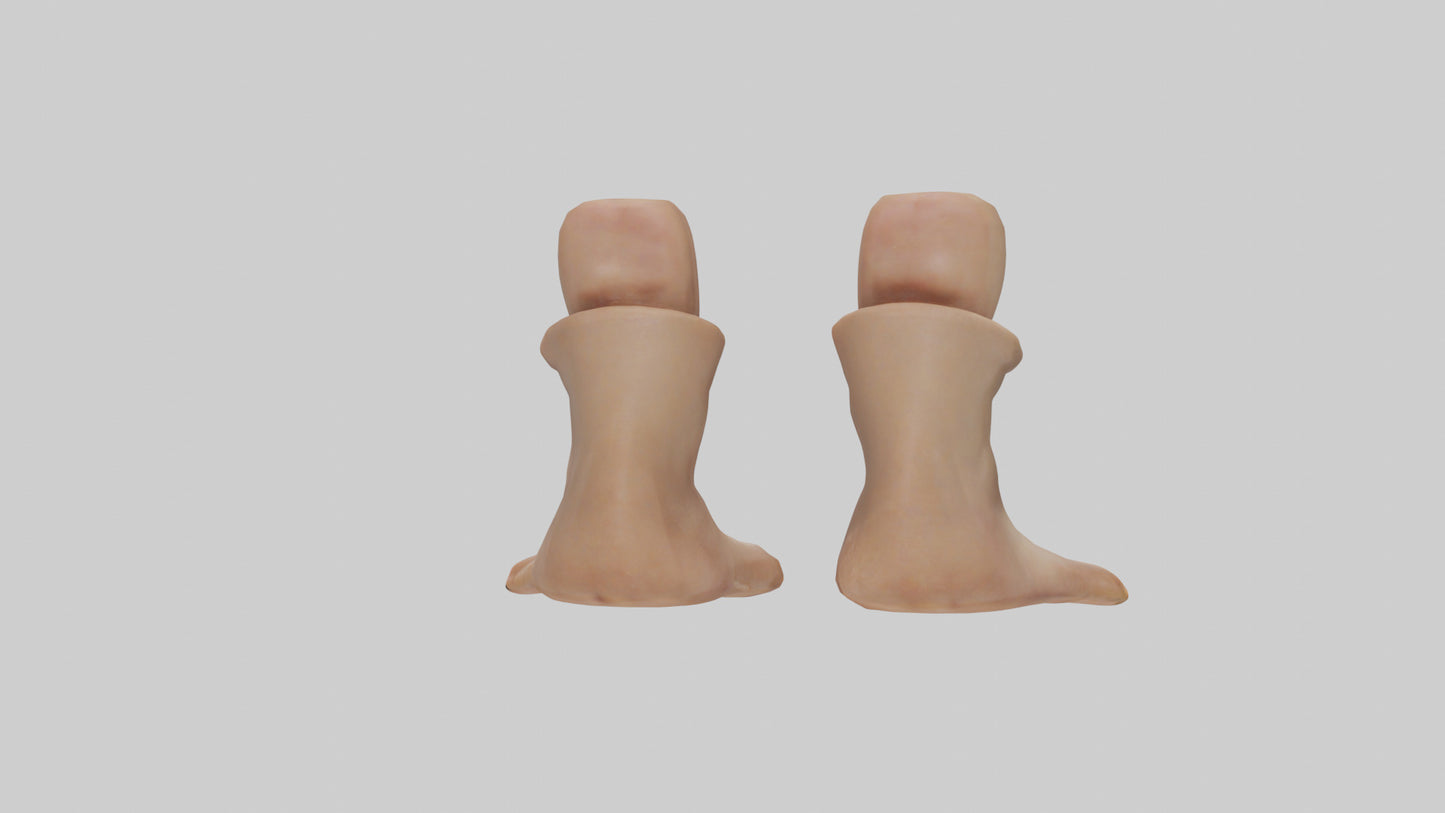 Duck Feet Model VR / AR / low-poly
