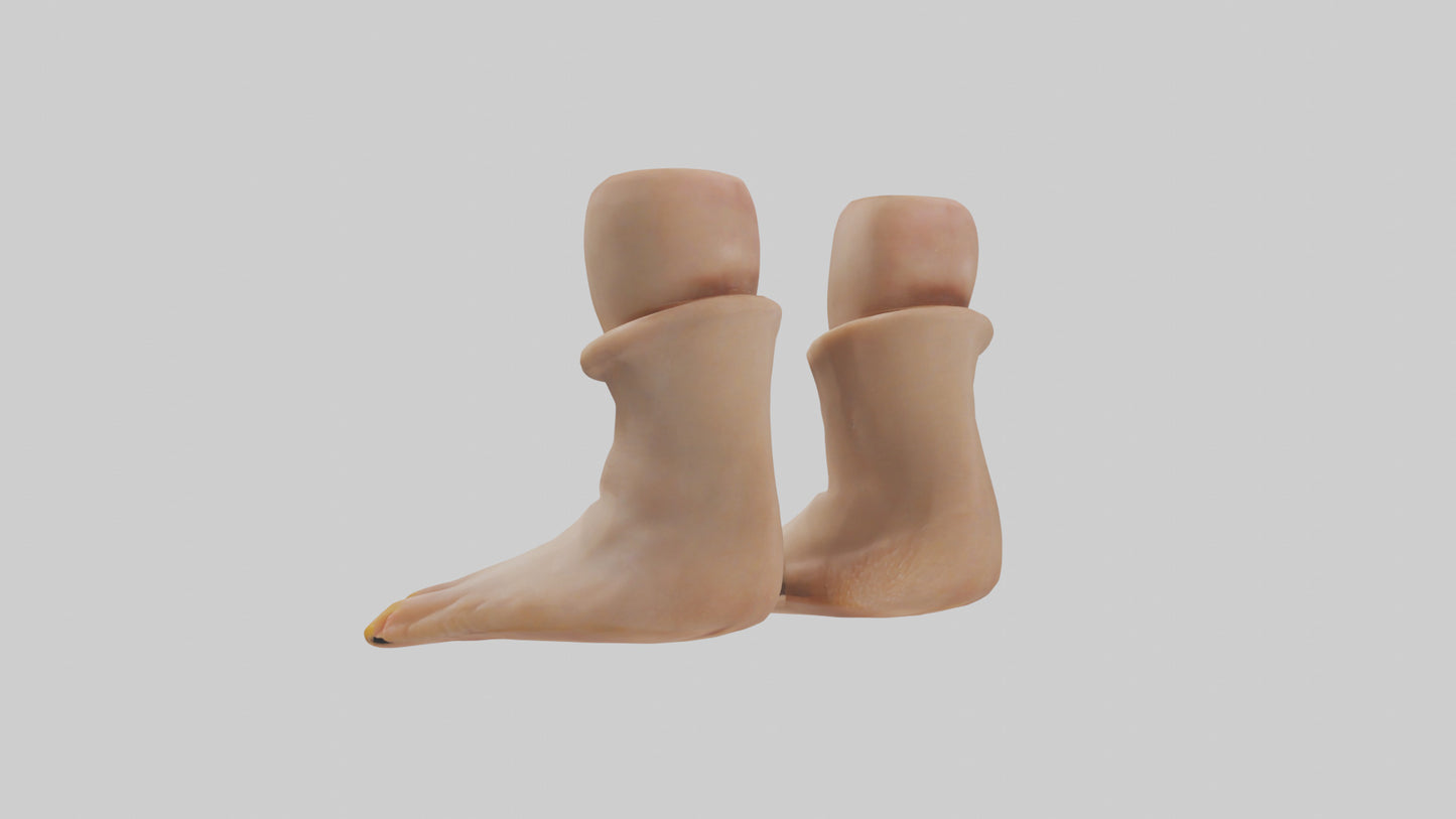 Duck Feet Model VR / AR / low-poly