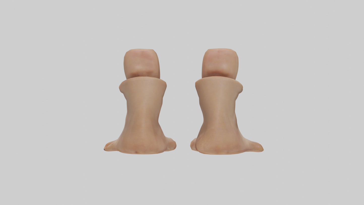 Duck Feet Model VR / AR / low-poly