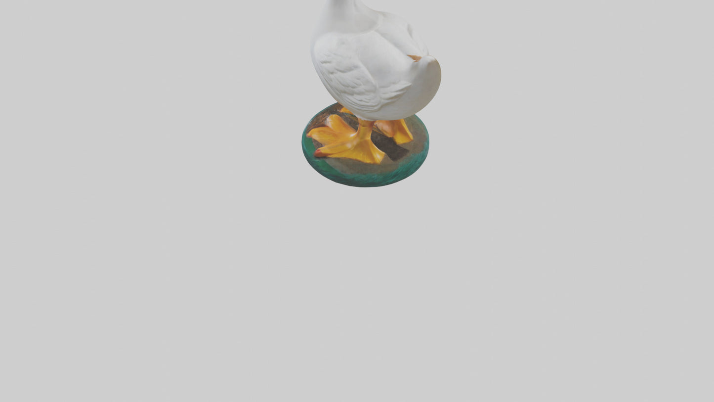 3D model Duck statue model VR / AR / low-poly