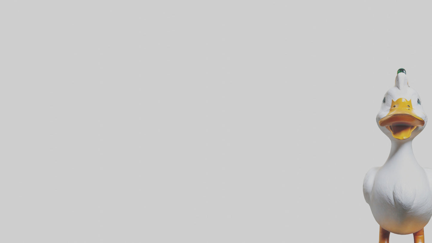 3D model Duck statue model VR / AR / low-poly