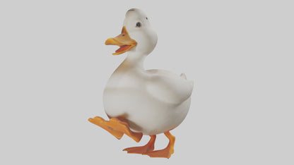 Duck waddling model 3D model