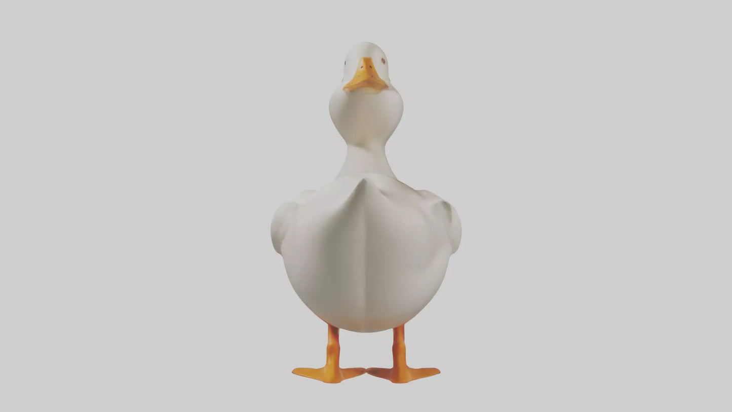 Duck waddling model 3D model
