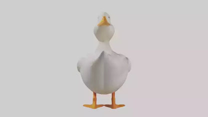 Duck waddling model 3D model