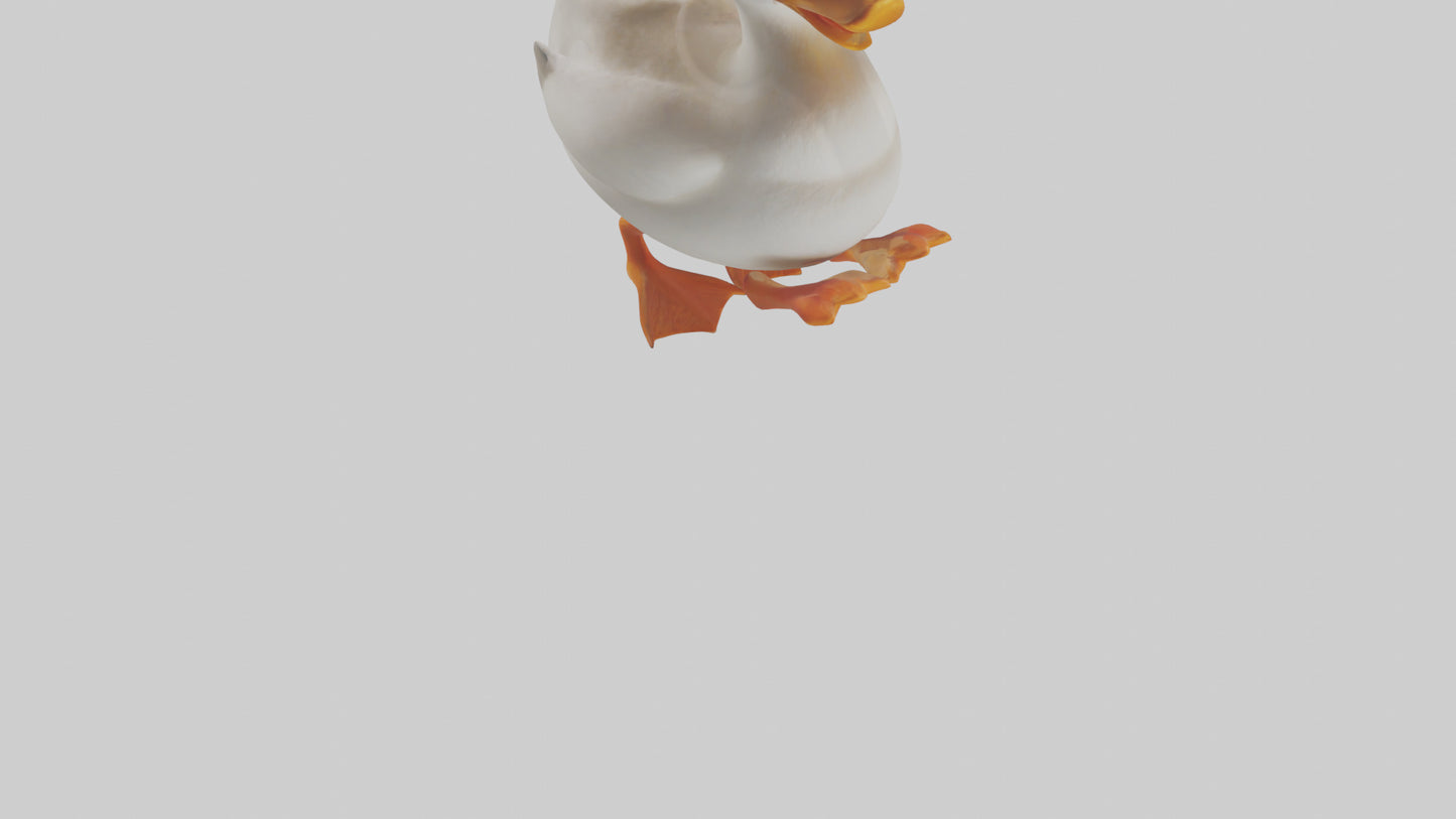 Duck waddling model 3D model