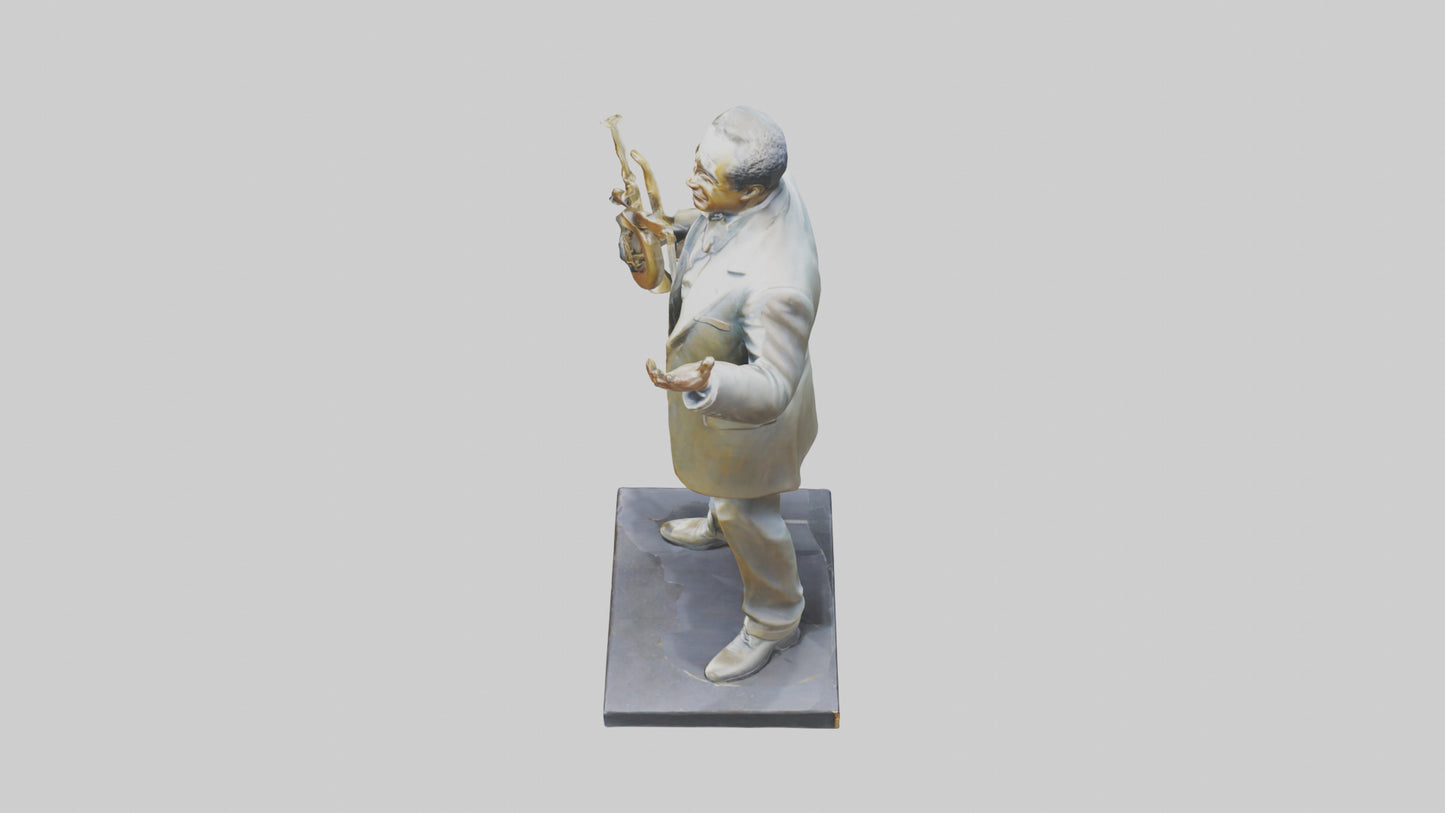Duke Ellington statue model 3D model