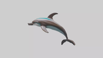 Dusky Dolphin statue model VR / AR / low-poly