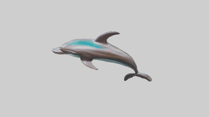 Dusky Dolphin statue model VR / AR / low-poly