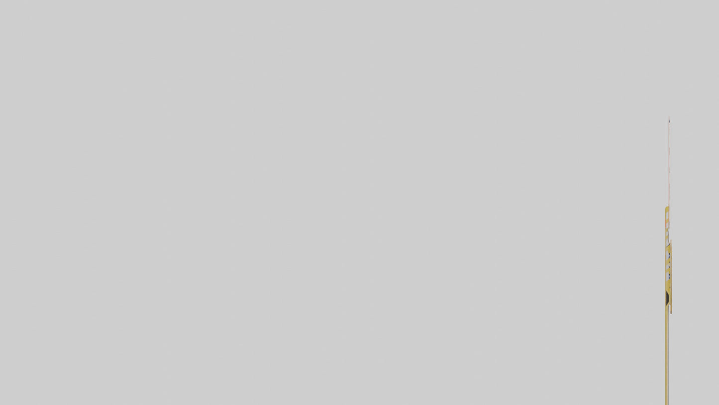 3D model Dust Hazard Area Warning Sign model VR / AR / low-poly