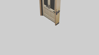 3D model Dutch Door Model VR / AR / low-poly