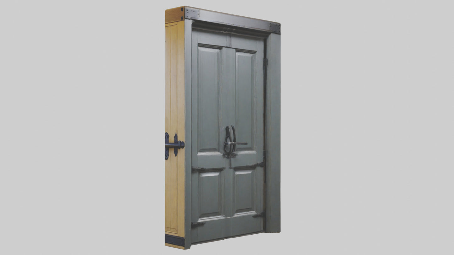 3D model Dutch Door Model VR / AR / low-poly
