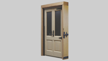 3D model Dutch Door Model VR / AR / low-poly