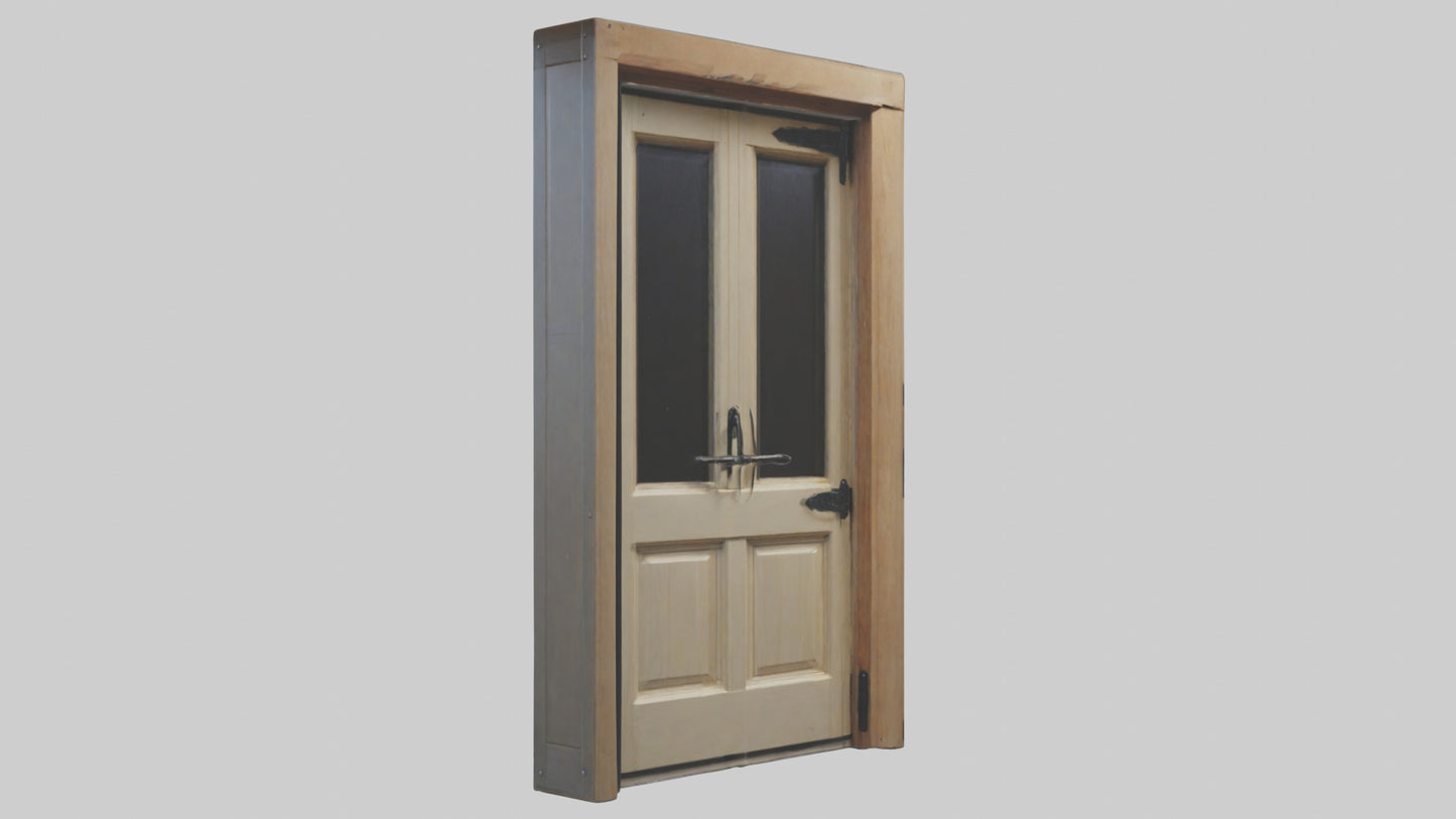 3D model Dutch Door Model VR / AR / low-poly