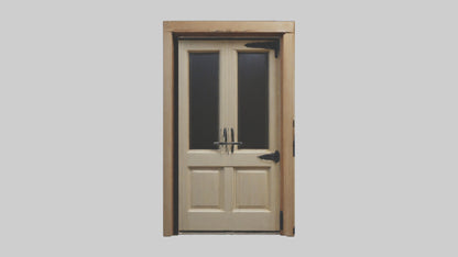 3D model Dutch Door Model VR / AR / low-poly