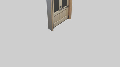 3D model Dutch Door Model VR / AR / low-poly