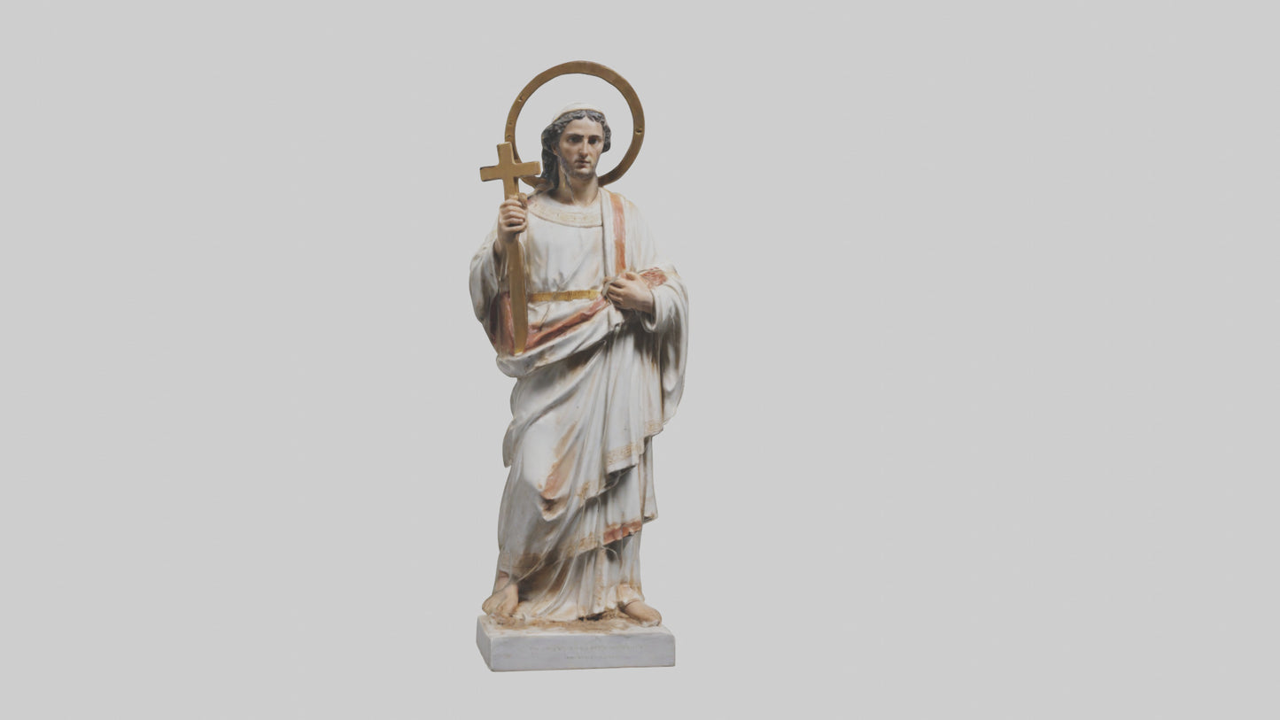 3D model Early Christian Martyr statue model VR / AR / low-poly