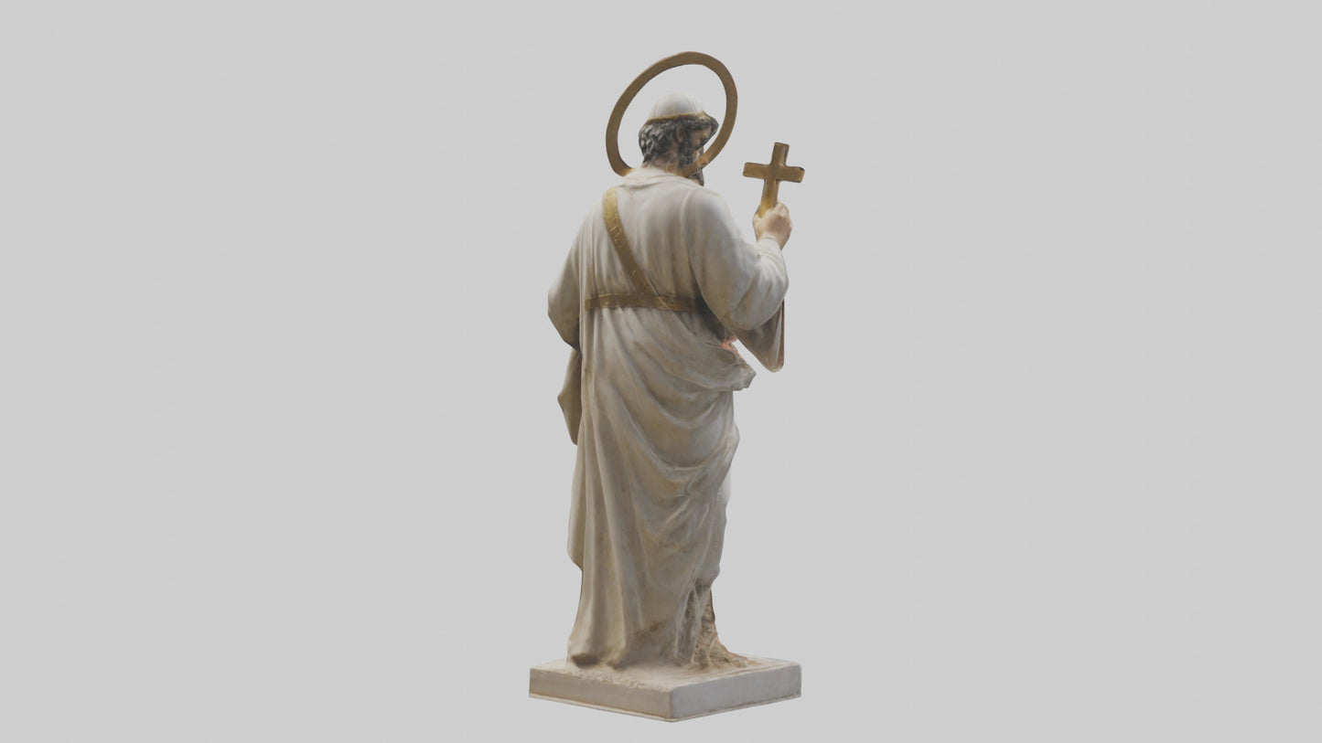 3D model Early Christian Martyr statue model VR / AR / low-poly