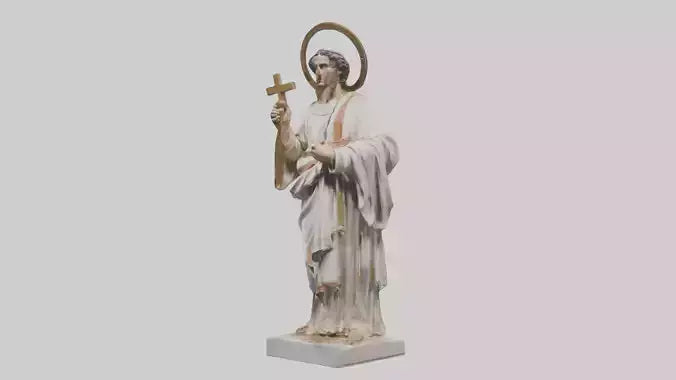 3D model Early Christian Martyr statue model VR / AR / low-poly
