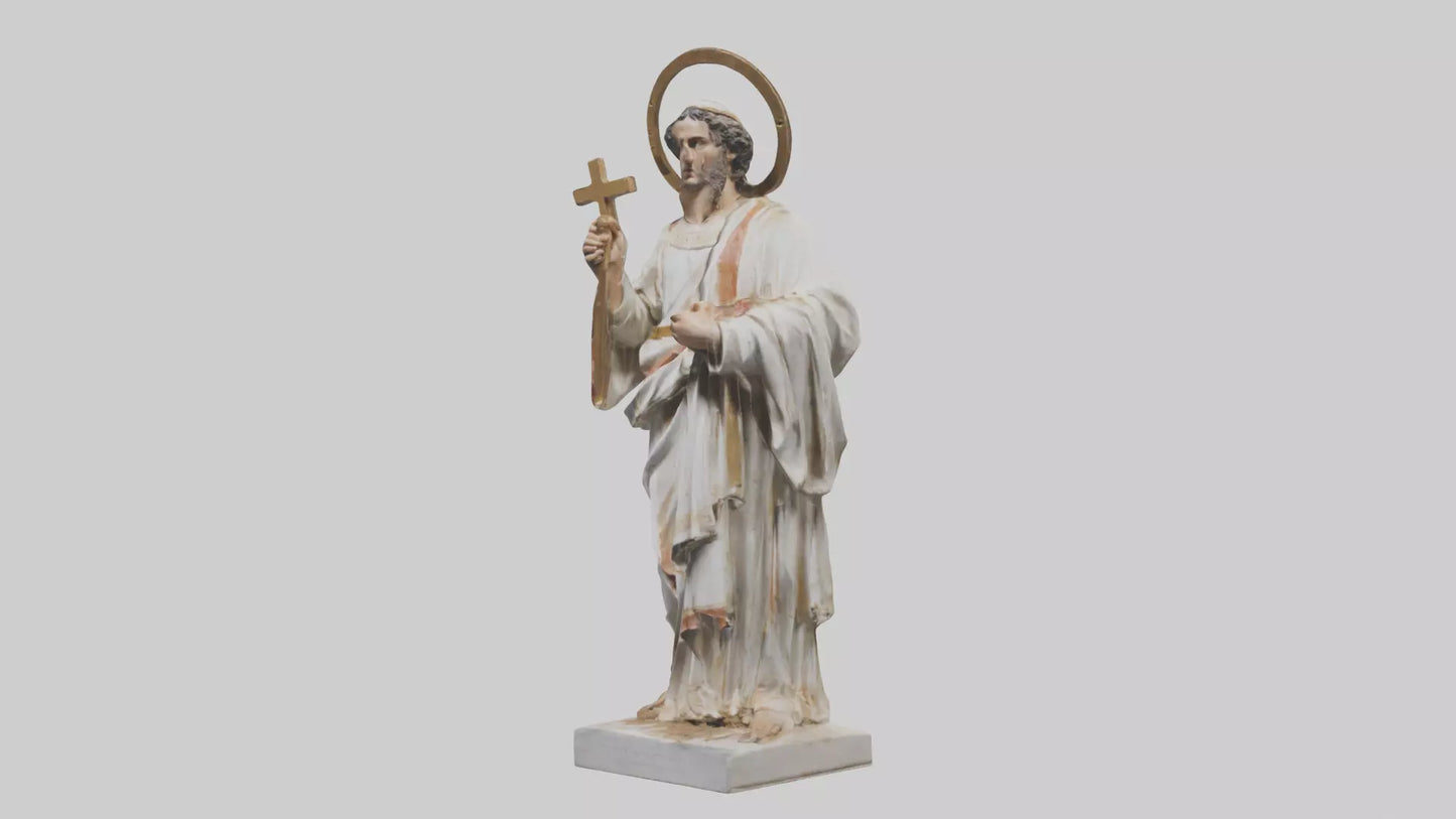 3D model Early Christian Martyr statue model VR / AR / low-poly