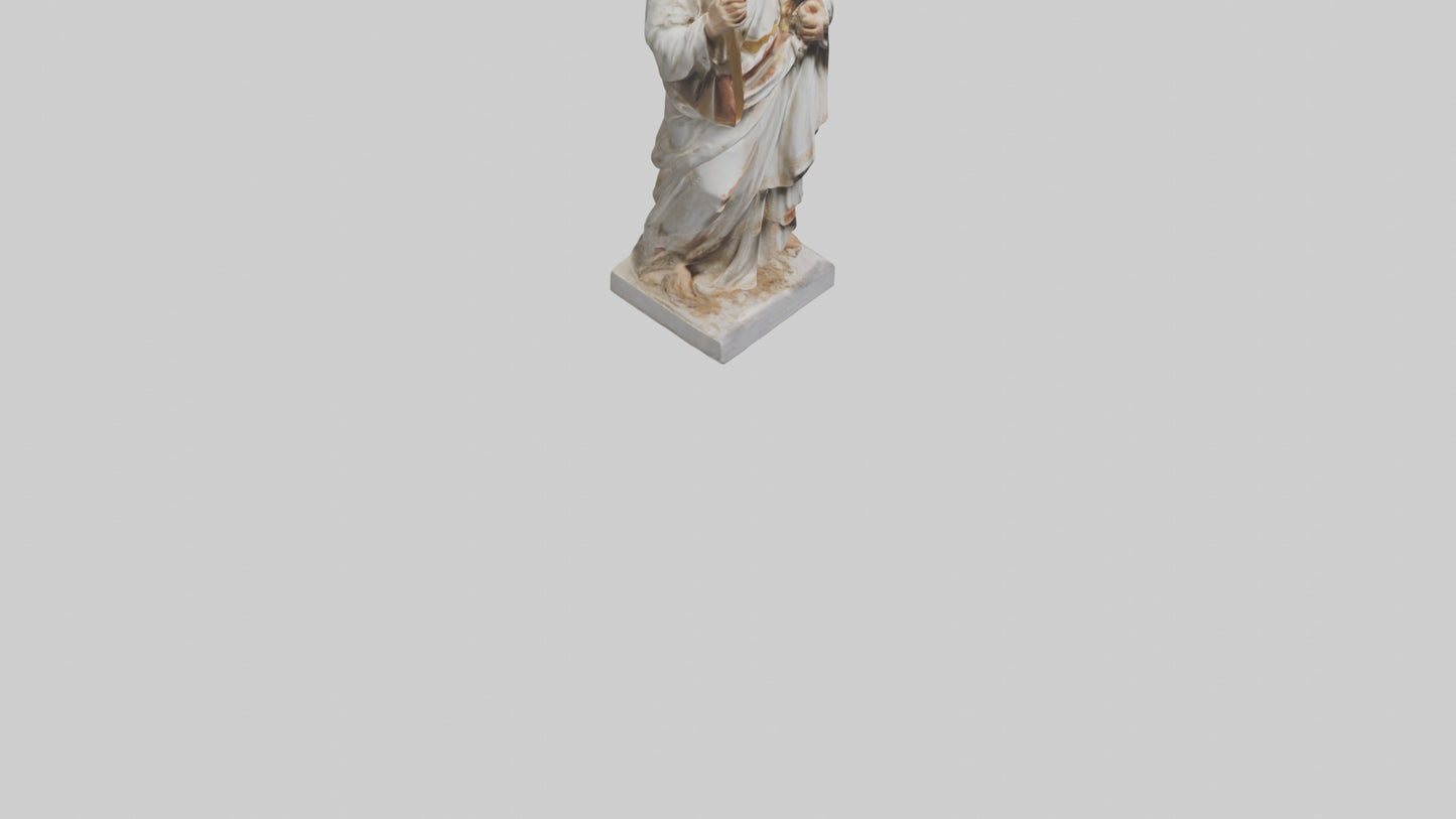 3D model Early Christian Martyr statue model VR / AR / low-poly