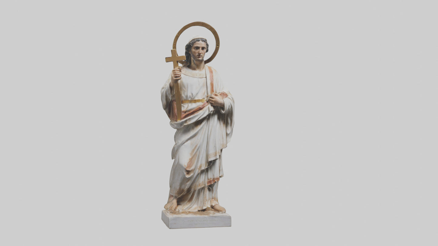 3D model Early Christian Martyr statue model VR / AR / low-poly