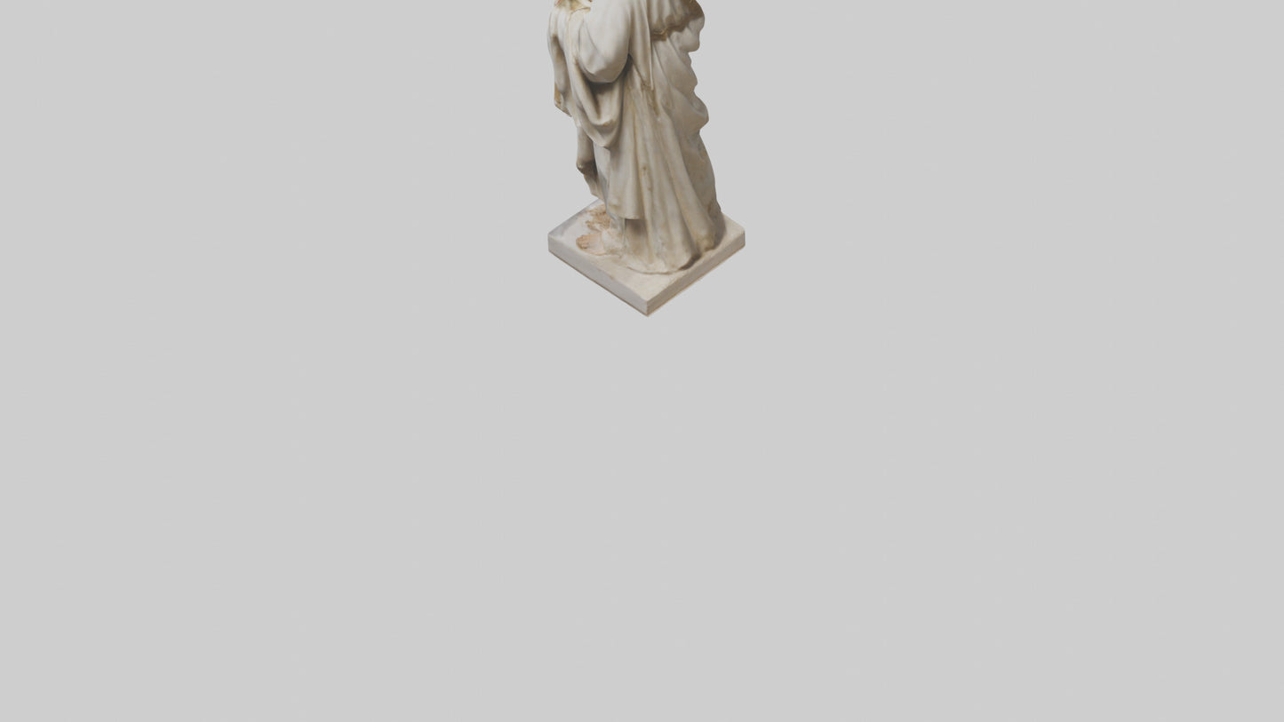 3D model Early Christian Martyr statue model VR / AR / low-poly
