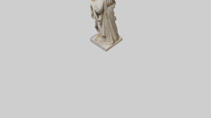 3D model Early Christian Martyr statue model VR / AR / low-poly
