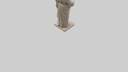3D model Early Christian Martyr statue model VR / AR / low-poly