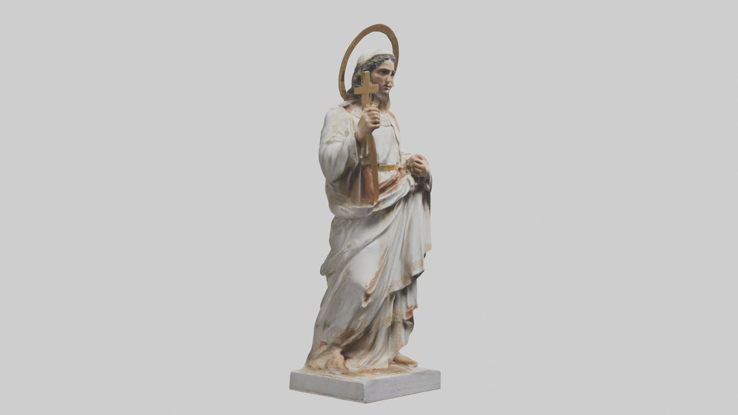 3D model Early Christian Martyr statue model VR / AR / low-poly