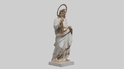 3D model Early Christian Martyr statue model VR / AR / low-poly
