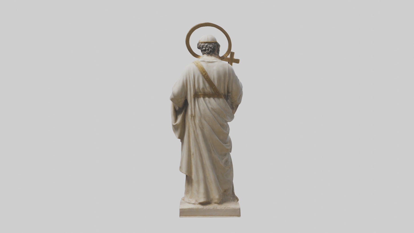 3D model Early Christian Martyr statue model VR / AR / low-poly