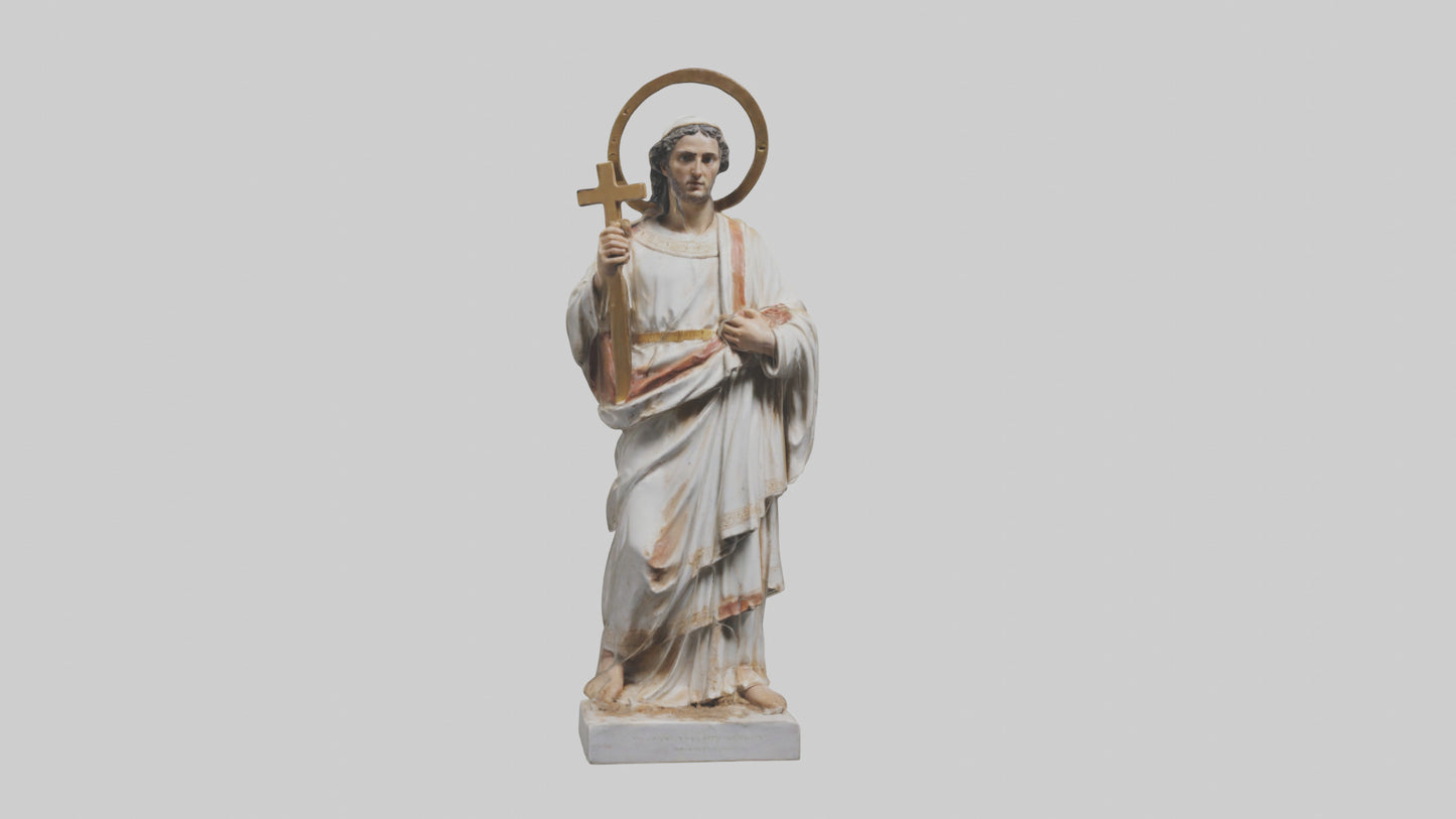 3D model Early Christian Martyr statue model VR / AR / low-poly